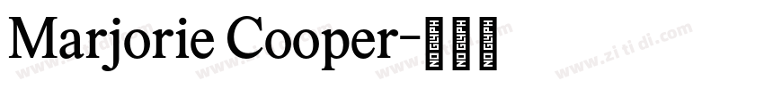 Marjorie Cooper字体转换